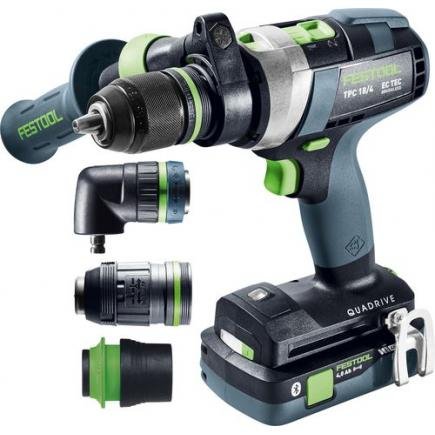 sans-fil-tpc-18ive.jpg FESTOOL 577622 - Perceuse-visseuse à percussion sans fil TPC 18/4 5,0/4,0 I-Set/XL QUADRIVE – Image 1