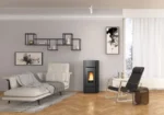 Poêle à granulés EXTRAFLAME Mirka Plus 8 kW Noir – Image 2